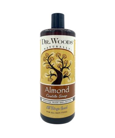 Dr. Woods Almond Castile Soap with Fair Trade Shea Butter 32 fl oz (946 ml)