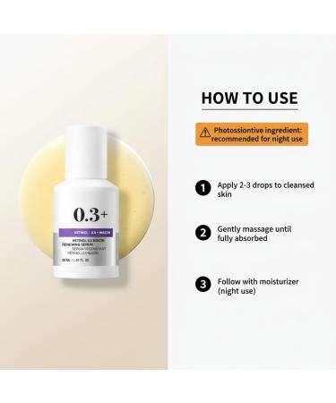 S rum doux au r tinol 0 3% pour d butants - S rum de nuit r g n rant Dr. Wood la niacinamide pour apaiser et quilibrer att nue l'apparence des ridules 30 ml - Buy Online on GoSupps.com