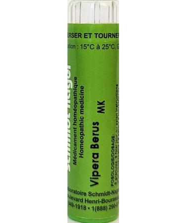 Vipera Berus 1M (MK) Homeopathy Medicine Schmidt-Nagel Canada (Homeodel) 90 pellets/granules