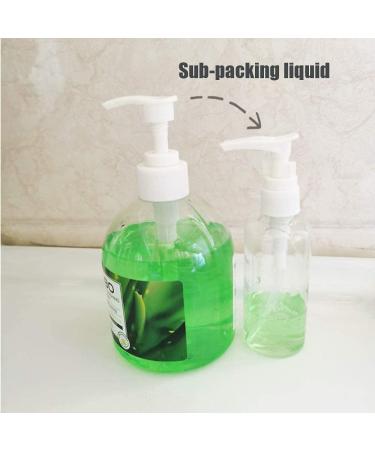 Kaneorooir 12 Pack 3.4Oz/100Ml Transparent Travel Bottles Pump Bottle Lotion Dispenser Bottle for Water Massage Oil Shampoo - Buy Online on GoSupps.com