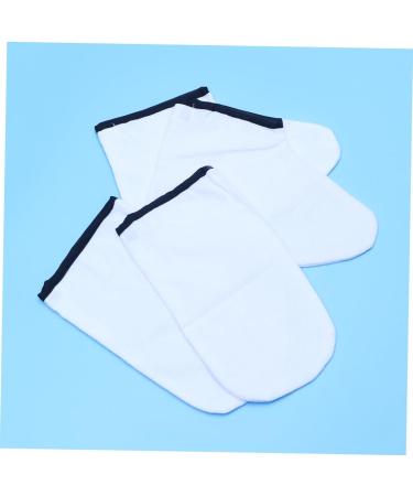 Beavorty Moufles de Paraffine Th rapeutiques en Coton ponge 2 Paires Taille Unique Isolants pour Mains et Pieds Spa Massage Soin Hydratant Blanc Bord Noir - Buy Online on GoSupps.com