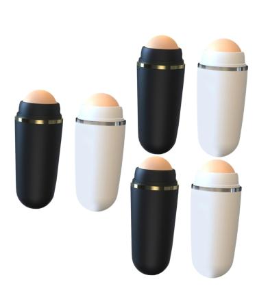 FRCOLOR 6 Pcs Volcanic Stone Oil-absorbing Ball Clay Tool Facial m Ask Stick Face Cleaning Oil Roller Reel