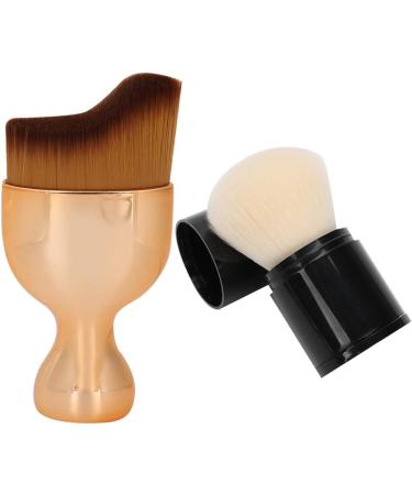 Makeup Brush Portable Curve Black Foundation Brush Foundation Multifunction for Girls Ladies Women Makeup - Buy Online on GoSupps.com