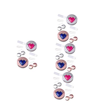 Gatuida 8 STK contact lens container travel set for contact lenses eye color contacts mirror film professional contacts case travel requirement interchangeable storage box diamond detergent