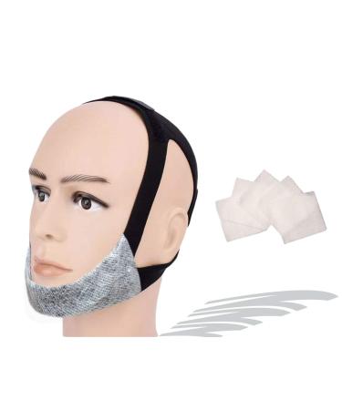 CPAP Chin Strap No Itchy No Odor No Stain for Small to Medium Size CPAP Supplies for Sensitive Skin Non-invasive Anti Snoring Chin Strap wo Irritation Open Mouth Breathing Prevention Strap