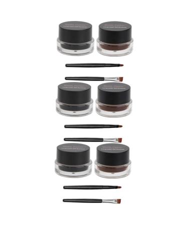 FOMIYES 6 Pcs Eyeliner Pencil Black Eyebrow Eyeshadow Cream Liquid Eyeliner Glitter Powder Pearlescent