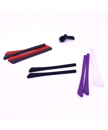 Silicone Anti-Slip Eyeglass End Tips - 5 Pairs | Glasses Retainers for Thin Metal Legs | Inner Hole Size 1x2mm - Buy Online on GoSupps.com