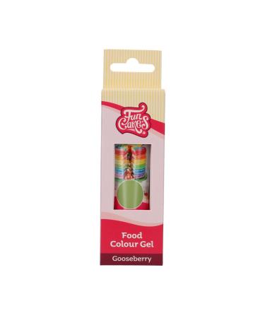 Funcakes Food Color Gel Berries - Highly Concentrated Halal Food Coloring for Dough Cream Fondant & Marzipan - 30g Gooseberry - Buy Online on GoSupps.com