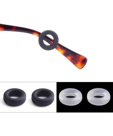 Healifty Silicone Anti-Slip Eyeglass Sleeve | Round Eyeglass Holder - 10 Pairs (Semi-Transparent) for International Shipping - Buy Online on GoSupps.com