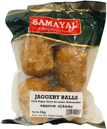 Samayal Jaggery Balls White | 1Kg | Natural Sweetener | No Preservatives Added | Indian Origin (Pack of 2) - Buy Online on GoSupps.com