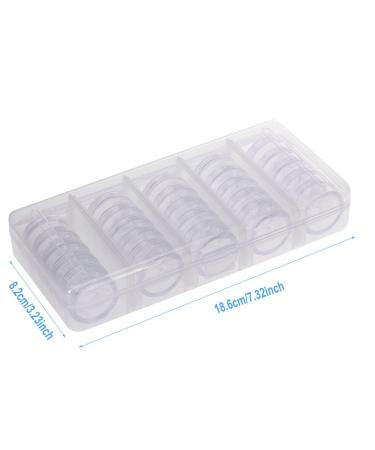 Nail Art Tip Display Box - 25 Transparent Storage Organizer for Salon | Sequin Glitter Accessories - Buy Online on GoSupps.com