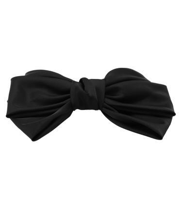 FRCOLOR Bow Hairpin Bride Hair Bow Elegant Hair Bow Bridal Headpieces for Wedding Back Hair Bow Holiday Hair Pins French Hair Clips Hair Bow Clips Baby Bow Tie Items Fabric (cotton) 24x14cm Black
