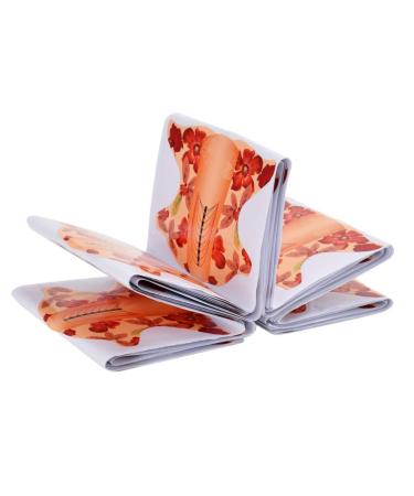 Minkissy 100pcs Nail Forms Nail Art Extension Forms Beauty Tools for Women Green Accessories Pro Nail Art Guide Nail Accessories Nail Accesories Nail Tool Extend Manicure Orange