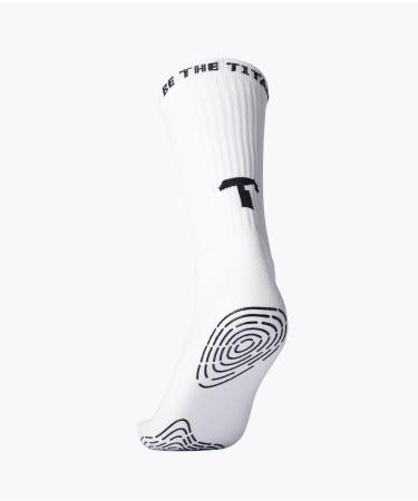 T1TAN Grip Socks - Perfect grip for men women and children - Various colours and sizes 35-38 White