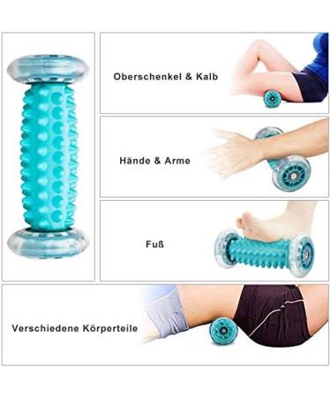 Emwel Massage Ball Set - Foot Roller & Hedgehog Balls for Plantar Fasciitis Relief Stress Reduction & Relaxation - Ship Internationally - Buy Online on GoSupps.com