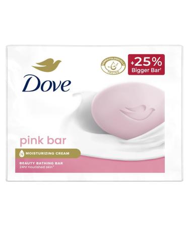 Do ve Pink Bar Moisturizing Cream Beauty Bathing Bar 25% Bigger 3x125 g