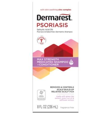 Pack of 7 - Dermarest Psoriasis Medicated Shampoo Plus Conditioner 8.0 FL OZ