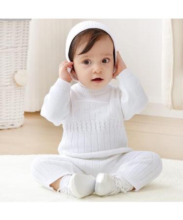 White Boys Baptism Outfit | Baby Boy Christening Romper 0-18 Months - Buy Online on GoSupps.com