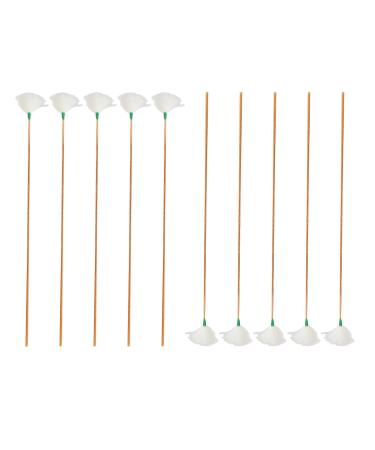 10x Goose Feather Earpicks for Adults Children Earpicking Ear Remover Ear Spoon Ear Picker Ear Cleaning Tool Green Thread M