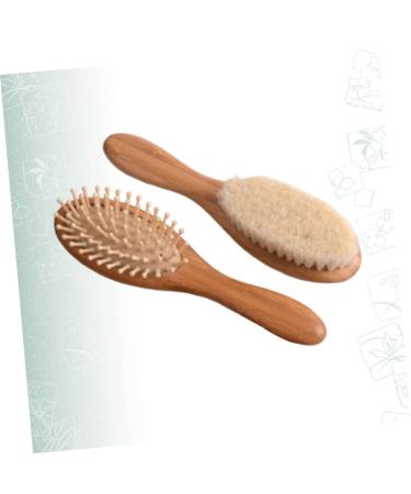 FOMIYES 1 Set Scalp Shampoo Baby Tool Bath Set - Natural Wooden Hair Comb and Brush for Baby Massage and Gentle Hair Care - Buy Online on GoSupps.com