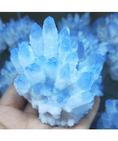 300-1000g Crystal Cluster Natural Blue Quartz Specimen Vug Garden Gem Suitable for Home Crystal Cluster (Size : 800-950g) - Buy Online on GoSupps.com