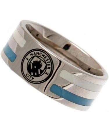 Manchester City FC Colour Stripe Ring Medium - Official Merchandise | Shop Now - Buy Online on GoSupps.com