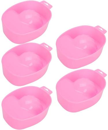 Bols de Trempage des Ongles Ergonomiques pour limination du Gel - Ensemble de Bacs de Trempage de Manucure de 5 Pi ces - Poign es Pratiques avec Trous Suspendus - Plastique pour le Salon et Usage - Buy Online on GoSupps.com