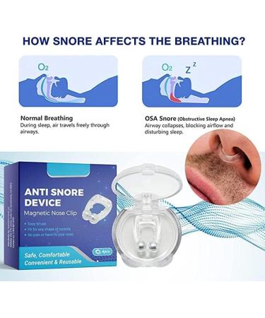 Silicone Magnetic Snore Stopper 4PCS - Effective Snoring Solution for Quieter, Restful Sleep - Buy Online on GoSupps.com