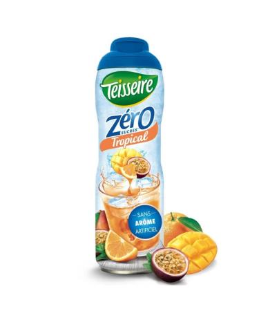 TEISSEIRE - Zero 0% Tropical Sugar 60Cl - Pack of 3 - Special Offer