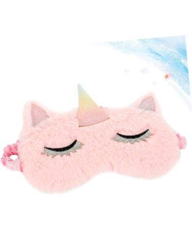 Child's Pink Embroidered Eye Mask with Makeup Eyeshadow Design - 1 Count - Buy Online on GoSupps.com