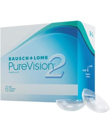 Buy Bausch + Lomb PureVision 2 Monthly Lenses - Thin Spherical Contact Lenses 6 Pack BC 8.6mm DIA 14 -12.00 Diopters - International Shipping Available - Buy Online on GoSupps.com