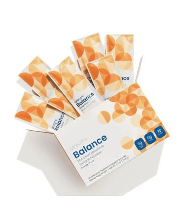 UNICITY BALANCE ORANGE - Stay Full Longer by Slowing Carbohydrate Absorption (30 Packets). Helps Support a Healthy Digestive System and Keeps Your Body Well Maintained (30-Day Supply)