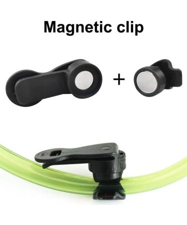 Buy Magnetic Tube Clip - Removable Drinking Bag Clamp & Tactical Hose Holder for Camping & Hiking - Black - Buy Online on GoSupps.com