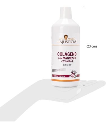 Ana Mar a Lajusticia Collagen With Magnesium and Vitamin C Cherry Flavor 1 L - Buy Online on GoSupps.com