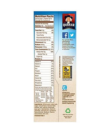 Quaker Instant Oatmeal Breakfast Cereal Maple Banana 12.1oz (Pack of 2) - Delicious and Nutritious Option for a Quick Morning Meal - Buy Online on GoSupps.com