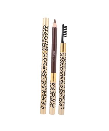 Outanaya 2pcs Makeup Eyebrow Pencils Pencil with Brow Brush Microblading Eyebrow Pen Eyebrow Crayon Wooden 1 count (Pack of 1) As Shown