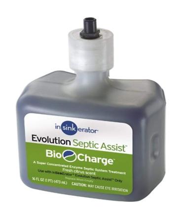 InSinkErator CG Evolution Septic Assist Bio Charge Replacement Cartridge, 16-Ounces, Blue