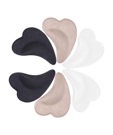 Mikinona 3 Pairs Forefoot Cushion Pads Ball of Foot Cushions for Women Shoe Insoles Foot Pads Ball of Foot Pain Adhesive Forefoot Pads Forefoot Support Forefoot Padding Triangle Pad Damping