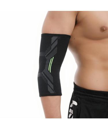 Elbow Brace Support for Tendonitis & Joint Pain Relief | Ideal for Weightlifting Tennis Volleyball Rugby & Basketball | Breathable Durable & Comfortable - Large Size - Buy Online on GoSupps.com