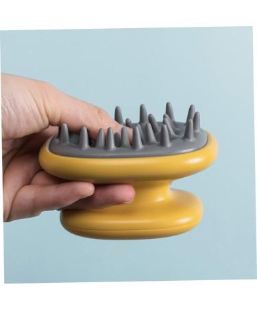 minkissy Scalp Massage Shampoo Scrubber Brush 2 Pieces in Yellow Hair Scalp Hair Scalp Water Spa Gentle Scalp Massage - Buy Online on GoSupps.com