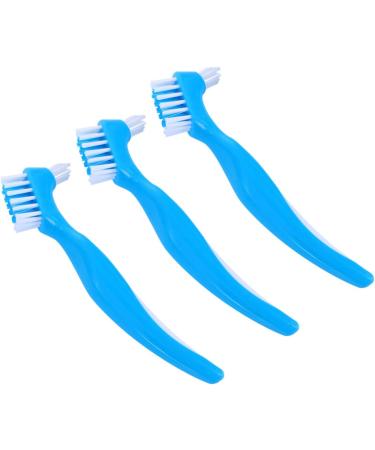 FRCOLOR 9-Piece False Toothbrush & Prosthetic Care Kit - Safe Double-Sided Cleaning Tools for Kids & Adults - Buy Online on GoSupps.com