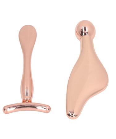 Facial roller massage bars 2 pieces of metal face massage tools eye-facial massage tab face-eye massager 3D scooter massage roller for relieving swelling