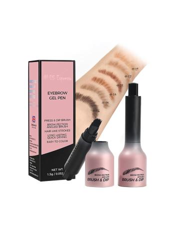 YIAE BEAUTY Eyebrow Pen Hair Drawing Push Up Eyebrow Tinting for Natural Eyebrows Quick Drying Water Resistant Microblading Eyebrow Pen 3D Eyebrow Pen 05 Espresso