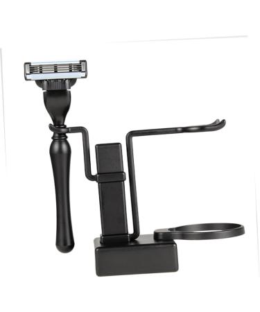 Angoily Stainless Steel Shaving Bowl & Brush Holder - 2-Stall Rapid Rack for Men | Ideal for Home & Hotel Use - Buy Online on GoSupps.com