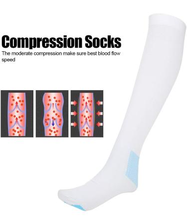 Shop Shipenophy Breathable Knee Socks for Athletes White Trombone Stockings Size L | Perfect for Running & Comfort - Buy Online on GoSupps.com