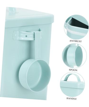 Outanaya Box Laundry Bin Laundry Organizer Bucket with Scoop Lidded Laundry Holder Metal Laundry Holder Iron Laundry Bucket Laundry Holder Sub Bucket 23x18cm Light Green - Buy Online on GoSupps.com
