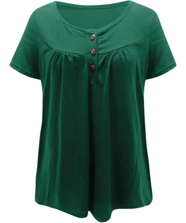 Women's Plus Size Army Green Floral Tank Top - V-Neck Summer Sleeveless Tunic Blouse, Size XL - Buy Online on GoSupps.com