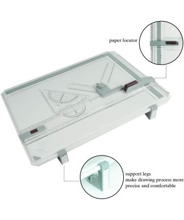 JILoffice A3 Drawing Board  Lightweight Multi-Funtion Drafting Table with Adjustable Measuring System Angle - Buy Online on GoSupps.com