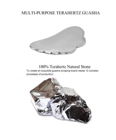 Terahertz Stone Gua Sha Scraping Tools - Lymphatic Drainage Massager for Glowing Skin | International Shipping Available - Buy Online on GoSupps.com