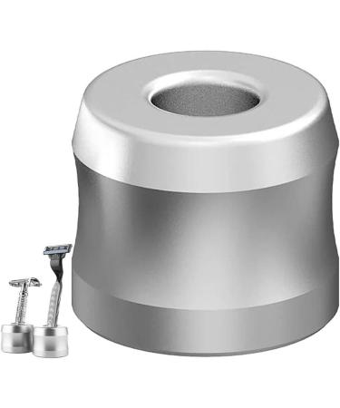 Shaling Razor Stand for Men | Travel Shaving Holder | Silver Bathroom Shaving Stand - Buy Online on GoSupps.com